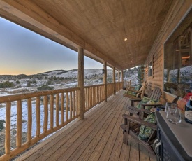 Peaceful Cabin with Panoramic Mtn Views and Hot Tub!