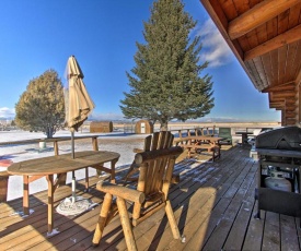 Dillon Log Home with Hot Tub by Beaverhead and Hiking!